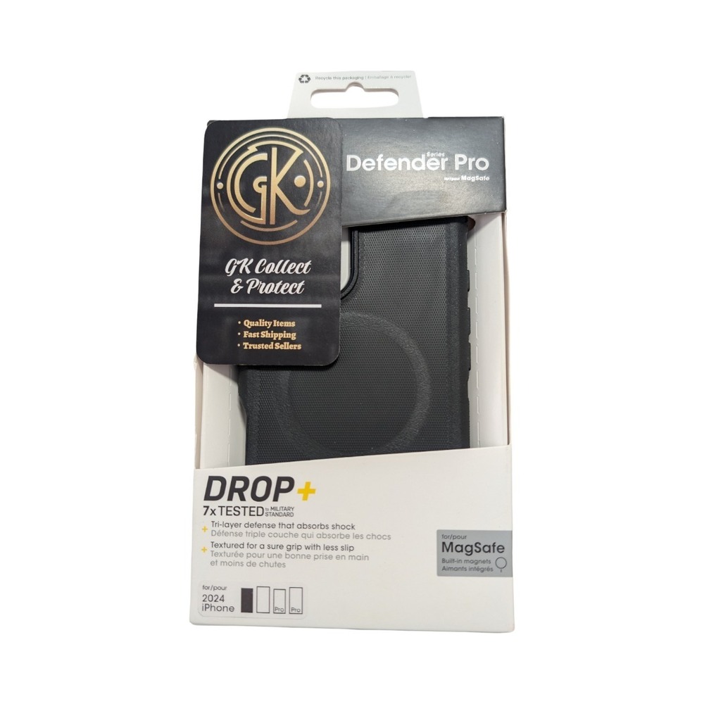 L2-O OtterBox Defender Pro Series MagSafe Case for Apple iPhone 16 - Black